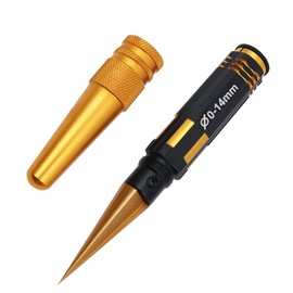 WANGCL Titanium Coated RC Hole Punch, Body Shell Hole Opener, Expandable Reamer 0-14mm with Scale for RC Car Crawler Monster Trucks