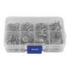 200PCS Stainless Steel Lock Flat Washer,FS010113 Spring Washer Assortment,M5 M6