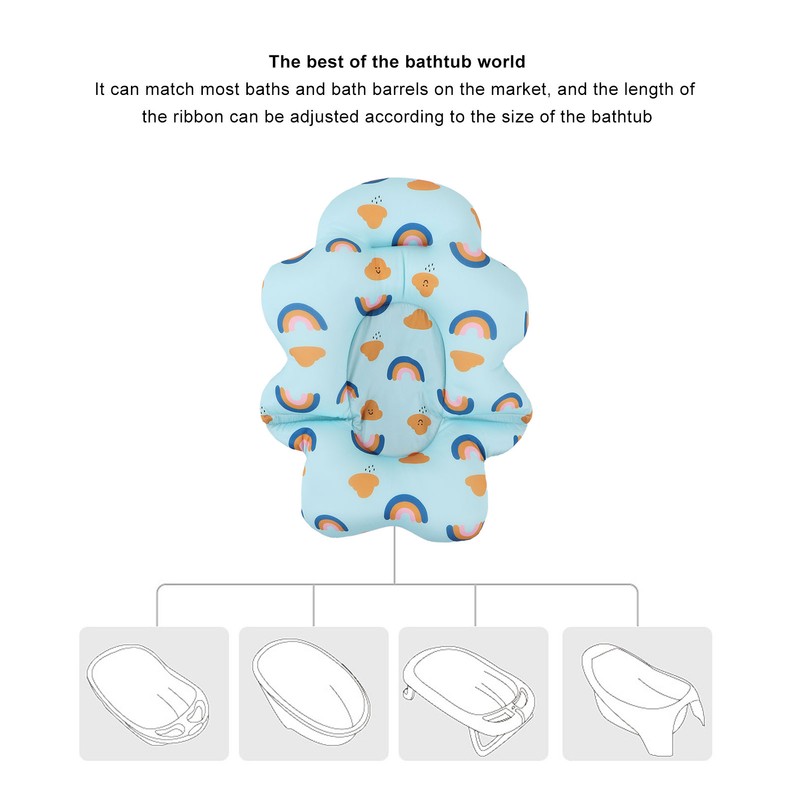 Baby Bath Seat Universal Floating Foldable Soft Comfortable Baby Bathtub