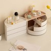 Makeup Organizer Ins Style 360 Degree Rotation Unique Semi Circular