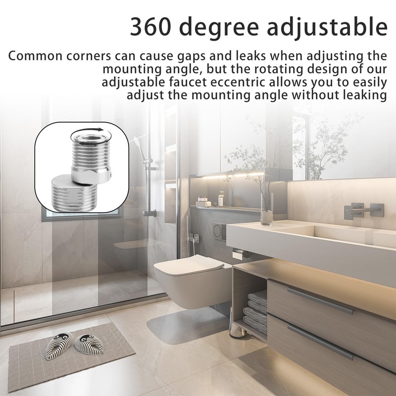 HERKINDNESS S Stainless Steel Connector, Pack of 2 Shower Tap