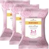 Burt's Bees Face Wipes Easter Basket Stuffers, Makeup Remover Facial Cleansing Towelettes for All Skin Types, 3 in 1 Hydrating Micellar Cleanser with Rose Water, 30 Count (Pack Of 3)
