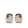 Clarks Women's Drift Buckle Slide Sandal, Sand Combi, 7.5