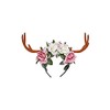 Widmann Srl Deer Horns with Flowers for Adults Accessories, Multicoloured,