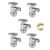 (Pack of 5) EFIELD Push Fit 1/4 Turn Angle Stop