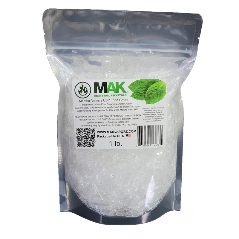 Menthol Crystals 100% Pure Organic Natural Spa Quality in 1