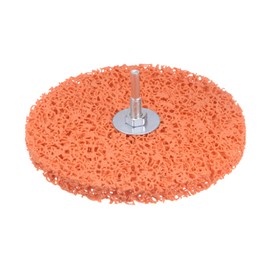 HARFINGTON Paint Stripping Disc Drill Attachment 6" x 1/2" with 1/4" Shaft Strip Clean Discs for Angle Grinder Clean and Remove Paint Coating Rust, Orange