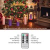 AVEKI Flickering Flameless Candles, Rechargeable Fake Candles with Remote Control