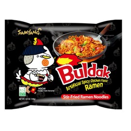 Samyang Spicy Chicken Ramen Roasted Noodles, Buldak Artificial Spicy Chicken flavor 4.94 oz (5 Packs) Original