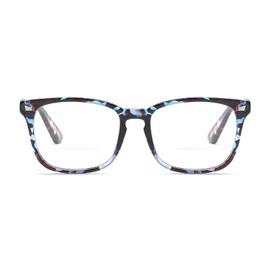 Gafas de lectura bifocales retro para hombres y mujeres, simples y cómodas gafas de lectura bifocales, Floral/Fotocromático, +1.75