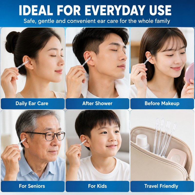 Sticky Ear Cleaning Tool for Personal Care – Reusable Plastic