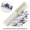LIONVISON Nail Drill Bits Holder Case, 30 Holes Nail Drill