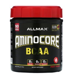 Allmax Nutrition AMINOCORE BCAA Fruit Punch 945g (2.1lb), 1 piece, 945g / 올맥스뉴트리션 AMINOCORE BCAA 프루트 펀치 945g(2.1lb), 1개, 945g