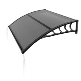UV Rain Snow Protection 40x40 Inch Window Canopy Awning Drainage Sink for Door Entrance Exterior House Window Door Accessoriestitle: default title