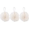 Esponjas Exfoliantes Beige para Baño con Cuerda y Diseño de