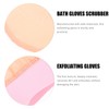 FOMIYES Exfoliating Bath Glove, Silk Body Exfoliator Glove, Soft Imitated
