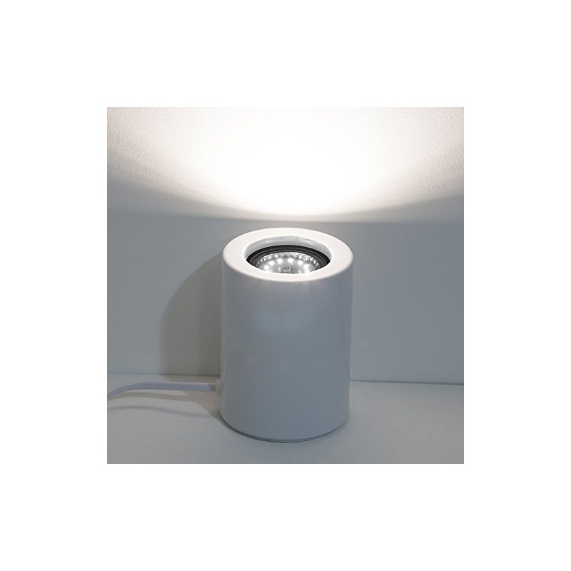 Lights4Living Modern Small White LED Table, Floor Lamp Uplighter with