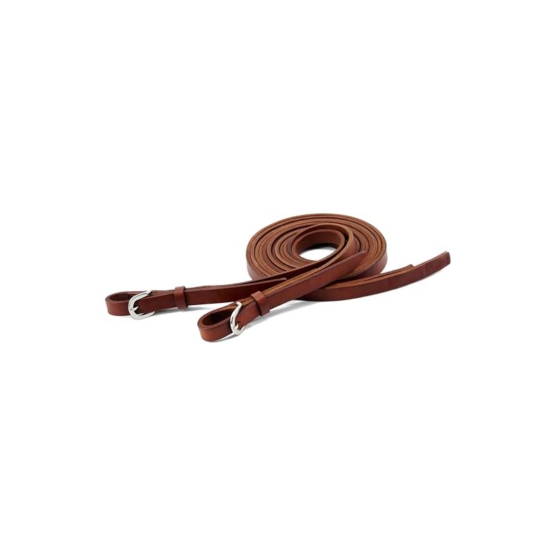 Jeereal Heavy Harness Split Reins, Heavy Oil Weighted Leather Reins,