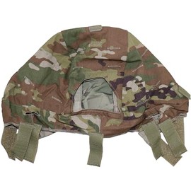 US Military Enhanced Combat Helmet OCP Helmet Cover for ECH/ACH with NVG Cut Out USGI (Large/XLarge)