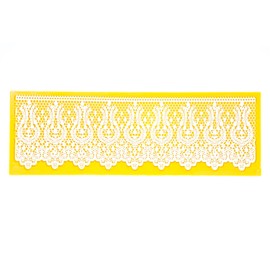 Global Sugar Art Indian Mehndi Silicone Lace Mat by Chef Alan Tetreault
