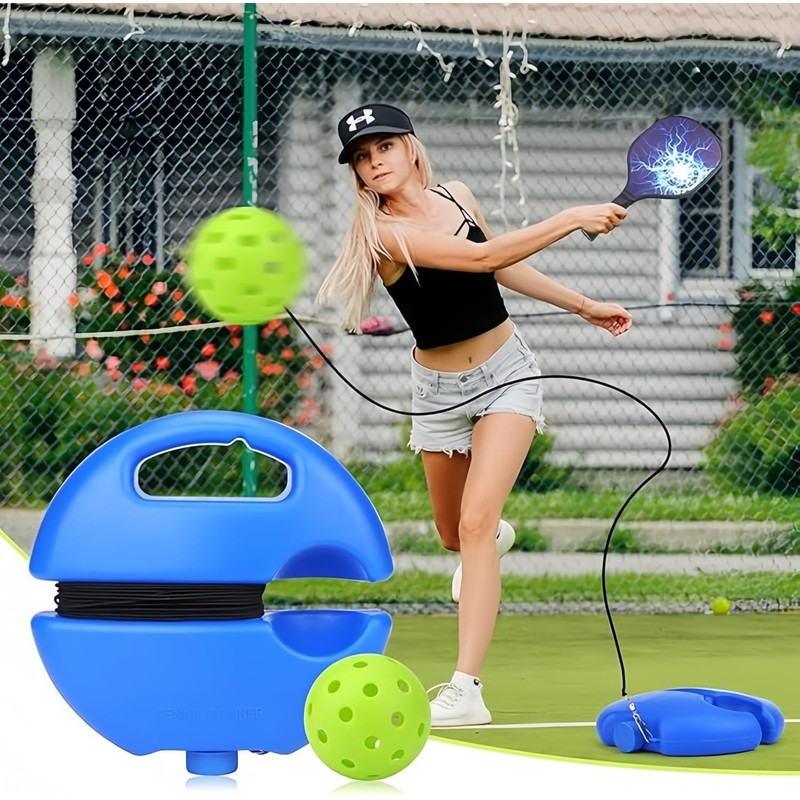 Wzenclave Pickleball Trainer Solo Practice Pickleball Rebounder with Adjustable String