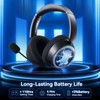 Wireless Gaming Headset with Mic Over Ear Headphones Noise Cancelling