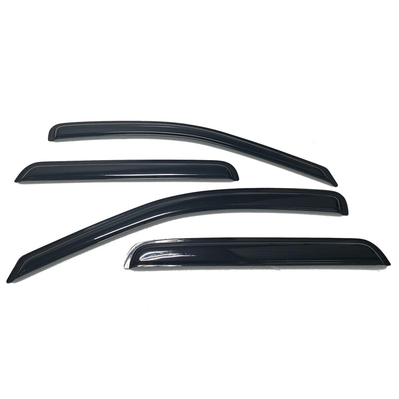 Set of 4Pcs Smoke Window Sun Rain Visor Vent Guard