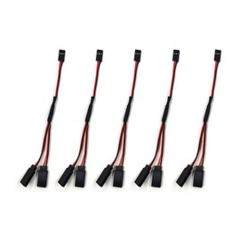 skrnrhrery Servo Y Adapter Cable, servo y Cable Male and Female Plug, 1 to 2 y servo Connector Cable for rc Plane and car servo y Connector 30 core Wire servo y Extension Cable(5Pcs50cm)