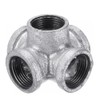 5 Way Cross Fitting 4 Pieces Malleable Iron Threaded Pipe