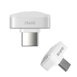 SUNEAST SE-PS256G2LNN1WF External SSD USB-C Connection, Portable SSD Nano (Compatible with Android/iPadOS/iOS/Mac/Windows11), White, 256GB/Portable]