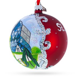 The Dali Museum, St. Petersburg, Florida, USA Glass Ball Christmas Ornament 4 Inches