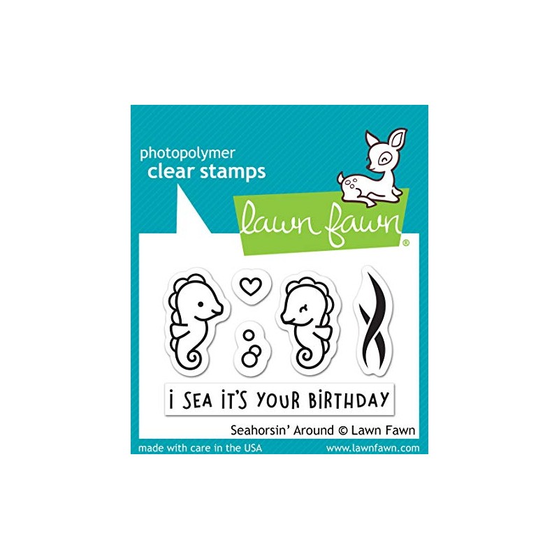 Lawn Fawn Seahorsin' Around Clear Stamp Set LF1967