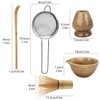 5Pcs Matcha Tea Set with Whisk and Bowl, Ceramic Matcha