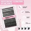 Cluster Lashes Kit Extensions Individual Eyelashes with Lash Bond and