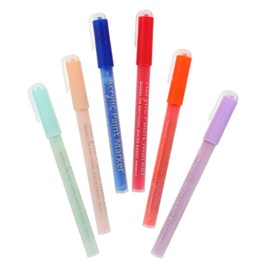 Ipetboom 6pcs Manicure Pens Versatile Nail Art Markers with Smooth Ink Flow for Detailed Designs for DIY Nail Painting