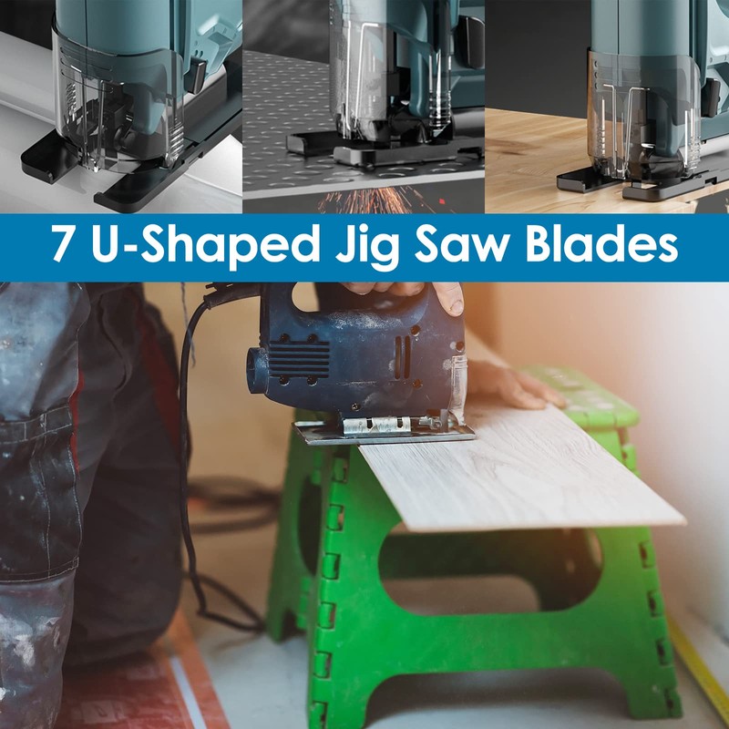 24PCS Jigsaw Blades Set High Carbon Steel Assorted Saw Blades