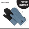 Frigidaire Sasha Cotton and Neoprene Oven Mitts, Heat Resistant, Anti-Slip,