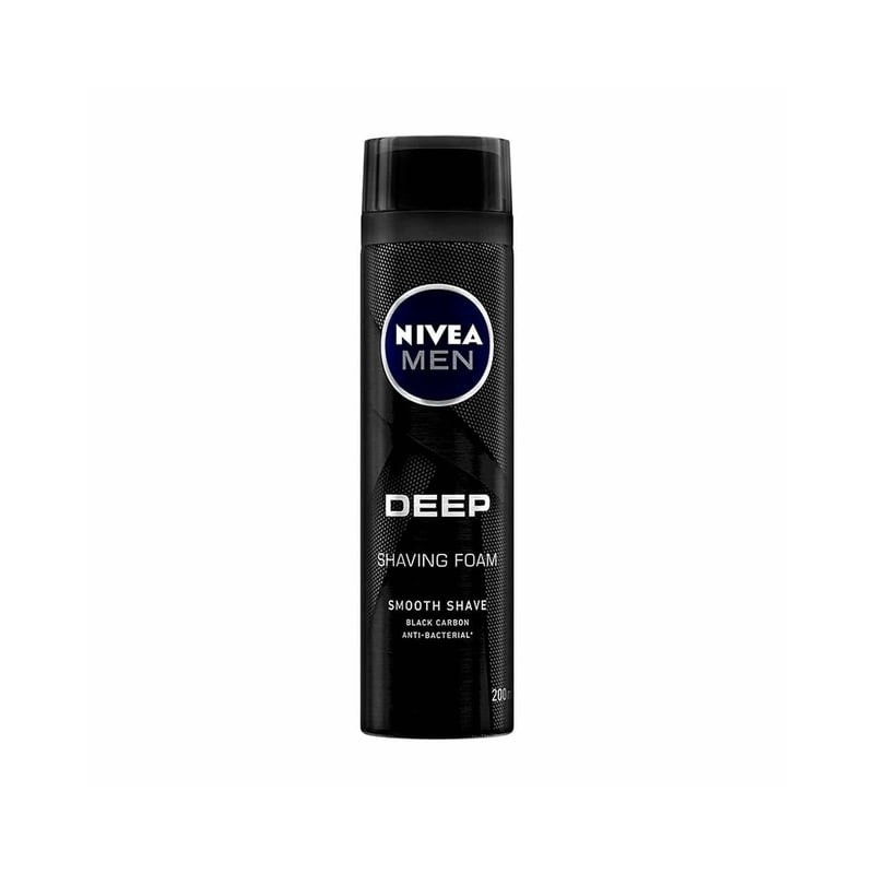 Espuma para afeitar NIVEA MEN Deep antibacterial con carbón activo