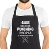 Second Ave Unisex Funny I Bake Instead of Punching People