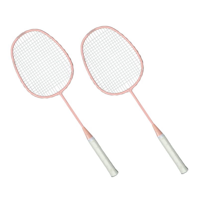 Sports Straight Beat Badminton Racket with Anti Skid Handle Glassy