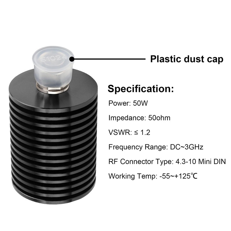 XRDS -RF 50W 4.3-10 Dummy Load, 50 Ohm 4.3-10 Mini