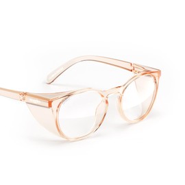 Stoggles Round Z87.1 Certified Polycarbonate Safety Glasses, Scratch & Shatter-Proof, Blue-Light & UV Blocking Lens, Top & Side Shields, Anti-Fog Dip Coated, Durable, Protective & Stylish Eyewear