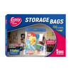 5 Gallon Zipper Lock Plastic Bags with Handle and bottom,18"x20.5"+7",Extra