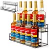 10 Bottle Capacity Coffee Syrup Organizer 2 Tier Coffee Syrup