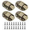 uxcell 4 Pcs Duck-Billed Hasp Lock, 55 x 35mm Decorative