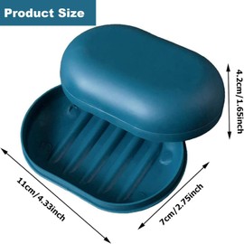 Travel Soap Case Box, 2PCS Leak-Proof Soap Holder with Lid - Durable, Portable Soap Storage for Bathroom, Gym, Travel