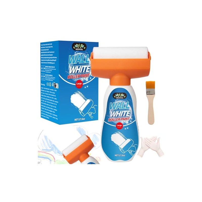 White Paint for Wall, 17.6 Floz Wall Touch Up Paint