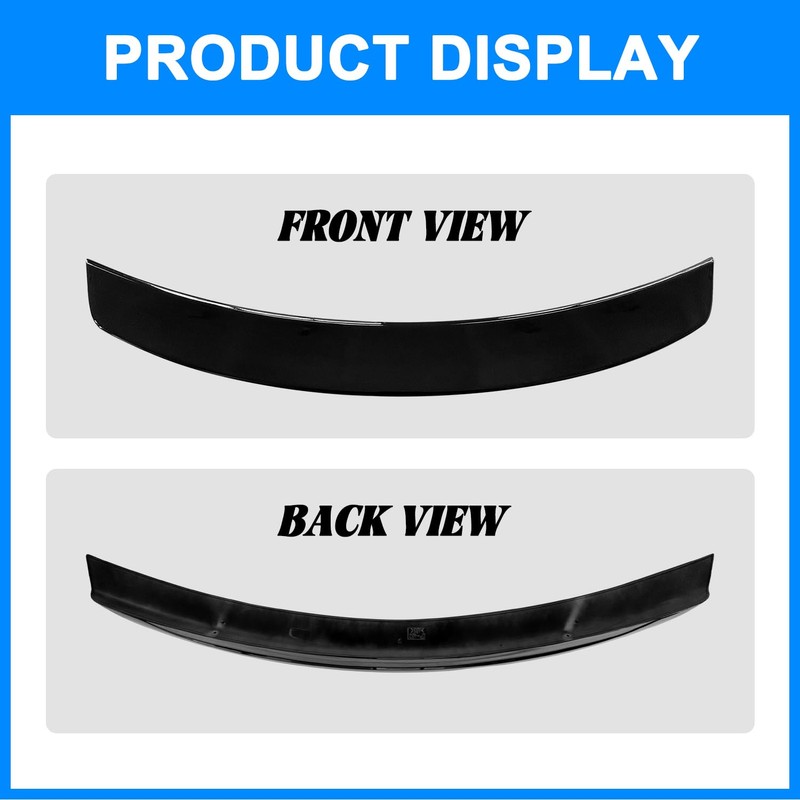 Collect Light Glossy Black Rear Spoiler Wing for 2011-2023 Chrysler