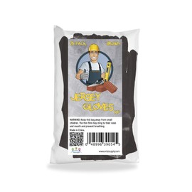 Reusable Jersey Gloves with Elastic Knit Wrist. Cotton Polyester Gloves. Plain Breathable Gloves. Industrial Work Gloves