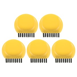 PATIKIL Pocket Golf Club Groove Brush, 5 Pack Mini Golf Club Groove Cleaner for Cleaning Golf Heads Golf Ball Shoes, Yellow